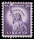 Statue of Liberty Stamp issued June 24, 1954